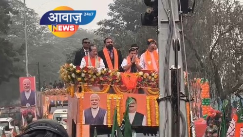 भाजपा के राष्ट्रीय कार्यकारी अध्यक्ष का पटना में जोरदार स्वागत हुआ