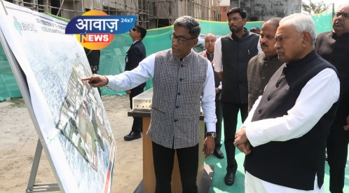 मुख्यमंत्री ने आई०जी०आई०एम०एस० अस्पताल भवन का लिया जायजा