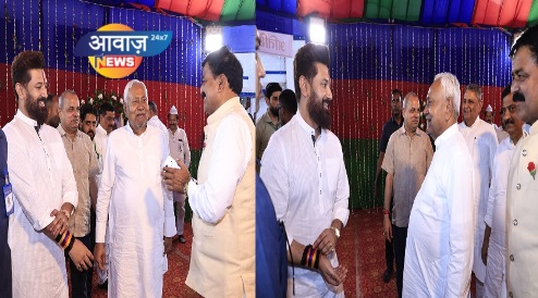 चिराग पासवान द्वारा आयोजित दावत-ए-इफ़्तार में शामिल हुये मुख्यमंत्री