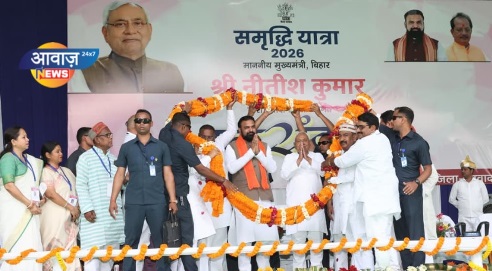 मुख्यमंत्री ने नवादा में विभिन्न योजनाओं का किया  शिलान्यास एवं उद्घाटन