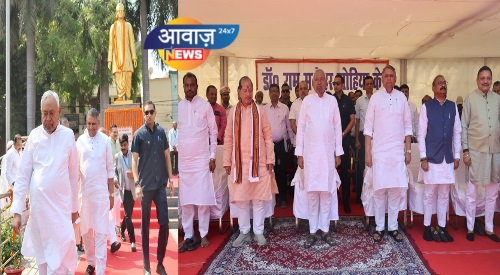 डॉ० राम मनोहर लोहिया जी को मुख्यमंत्री ने भावभीनी श्रद्धांजलि अर्पित की